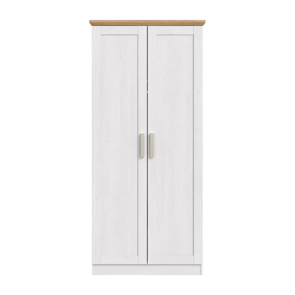 Hioshop Florenz kledingkast 2 deuren Siberische lariks decor