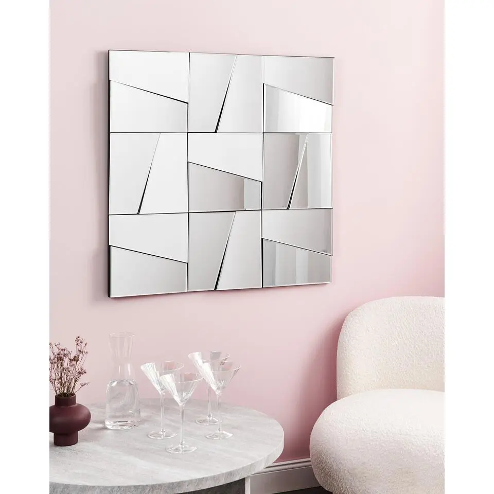 ANCEMONT - Wandspiegel - Zilver - Glas