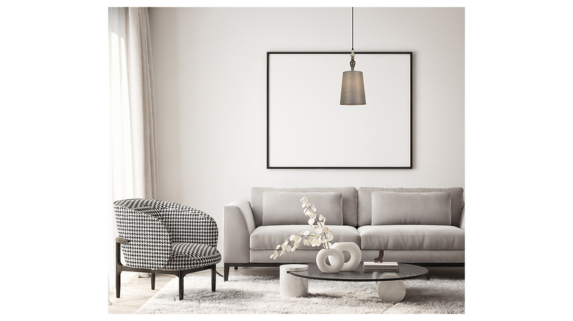 Lampa wisząca Nerom 22 cm metalowa szara