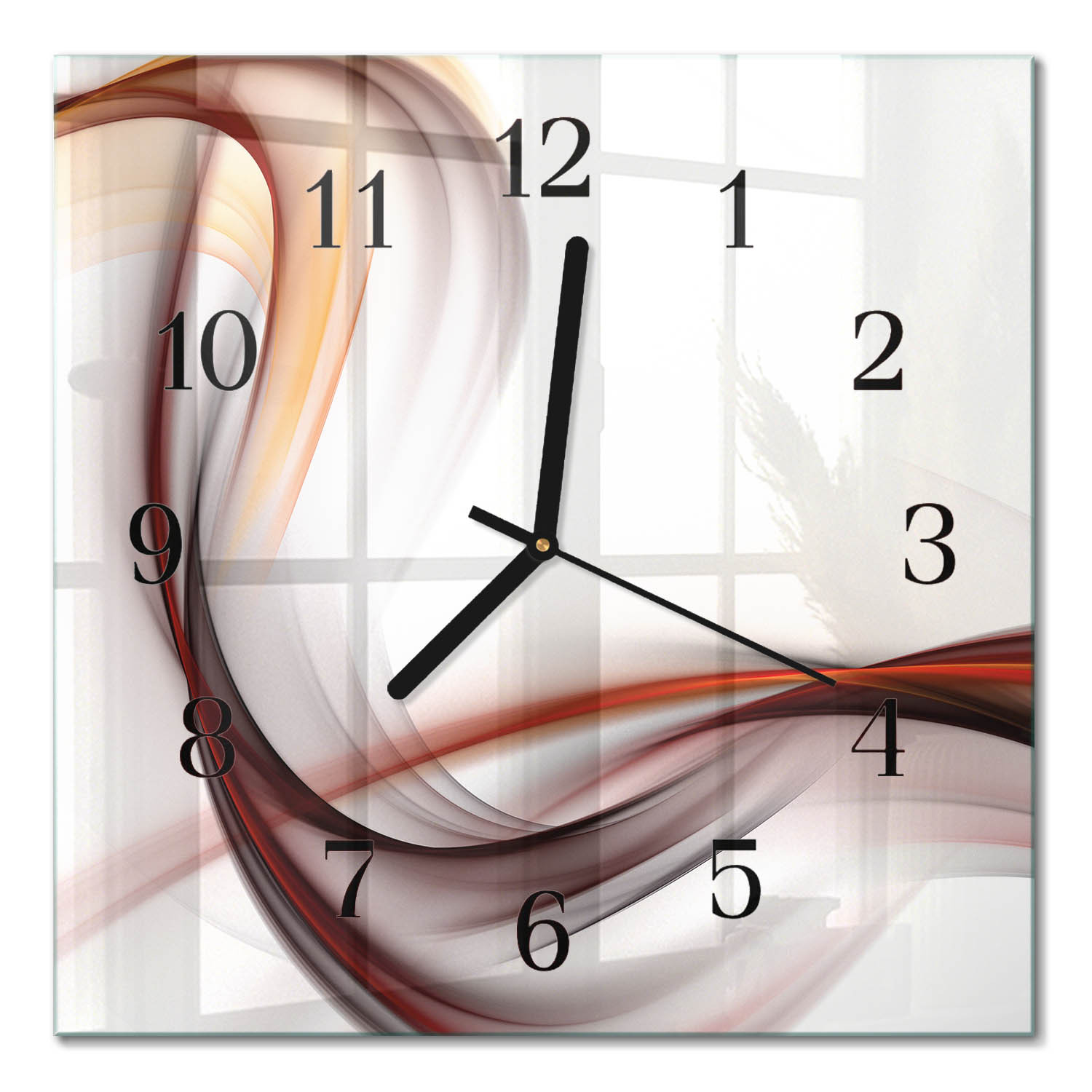 Zegar abstrakcyjny 30x30 Abstrakcja design wzory kolory moderna