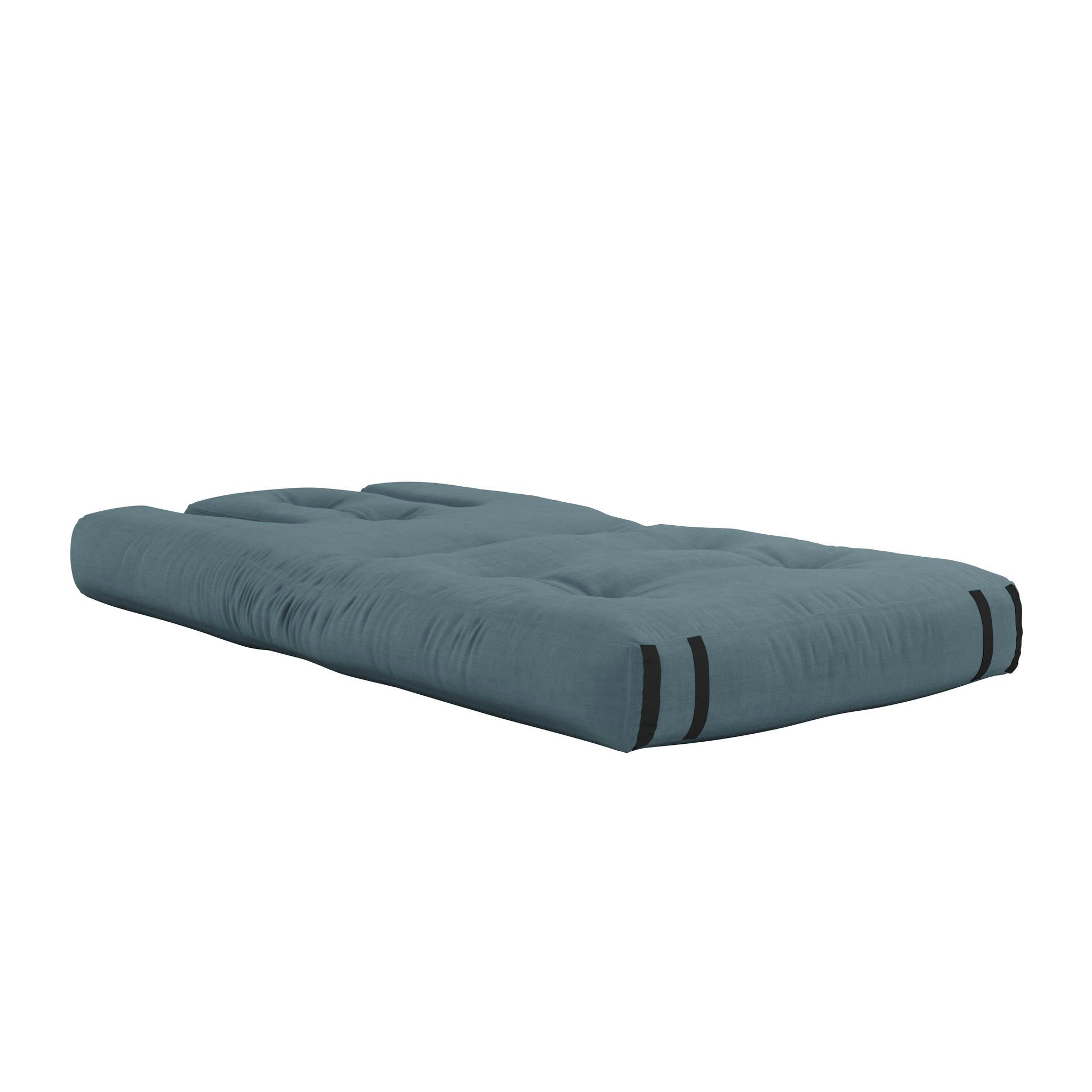 - Matelas 90x200 et fauteuil en futon bleu 2 en 1