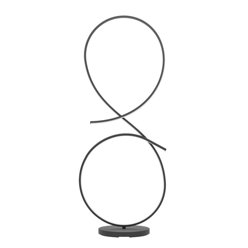 Lampadaire LED Serpins noir 20 W EGLO