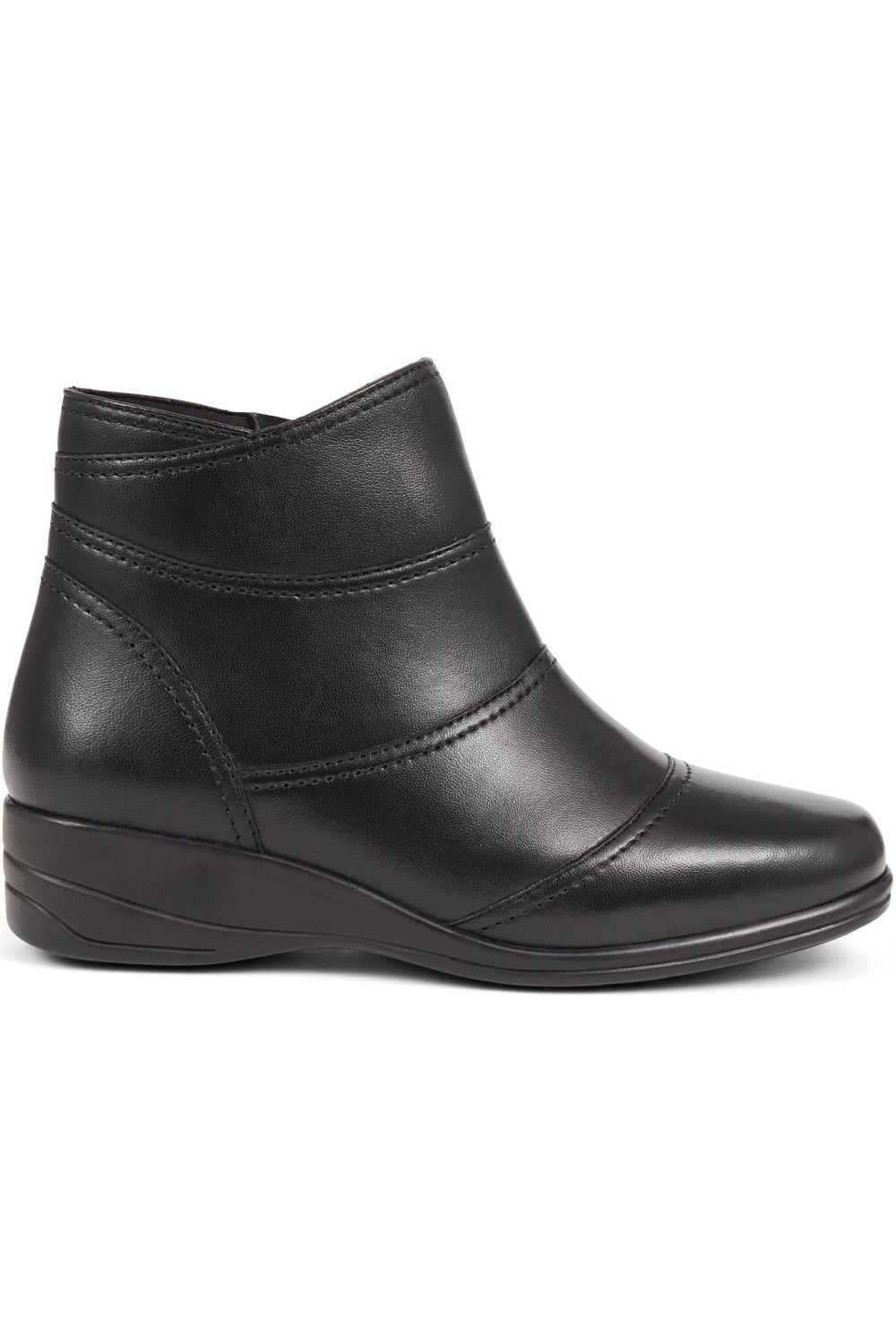 Pavers Leather Wedge Ankle Boots