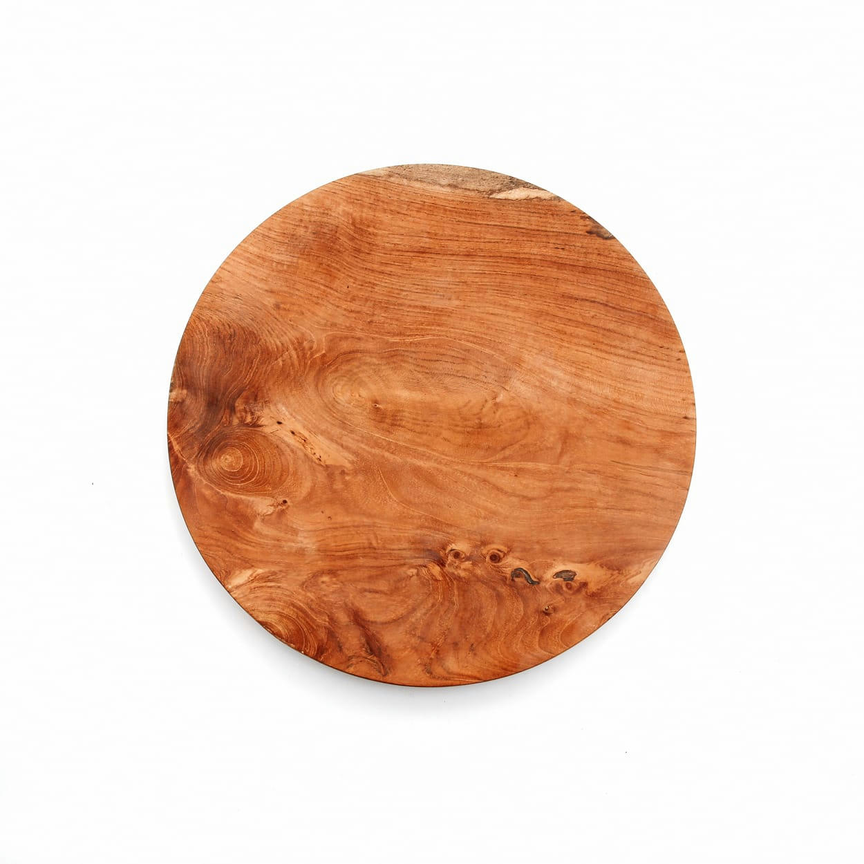 TEAK ROOT - Assiette en bois de teck naturel petite