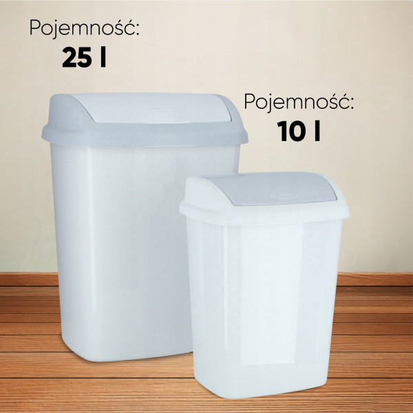 Curver Kosz Na Śmieci Uchylny 25 L Granitowy