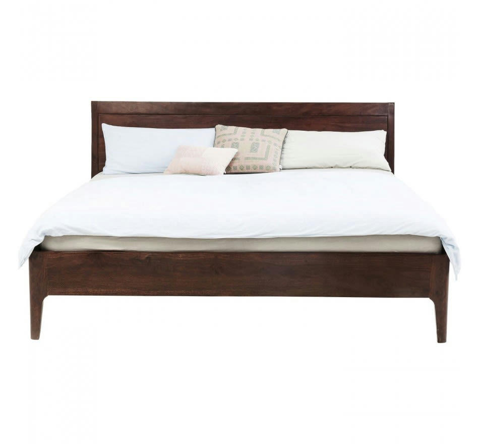BROOKLYN WALNUT - Lit 160x200 en Sheesham massif