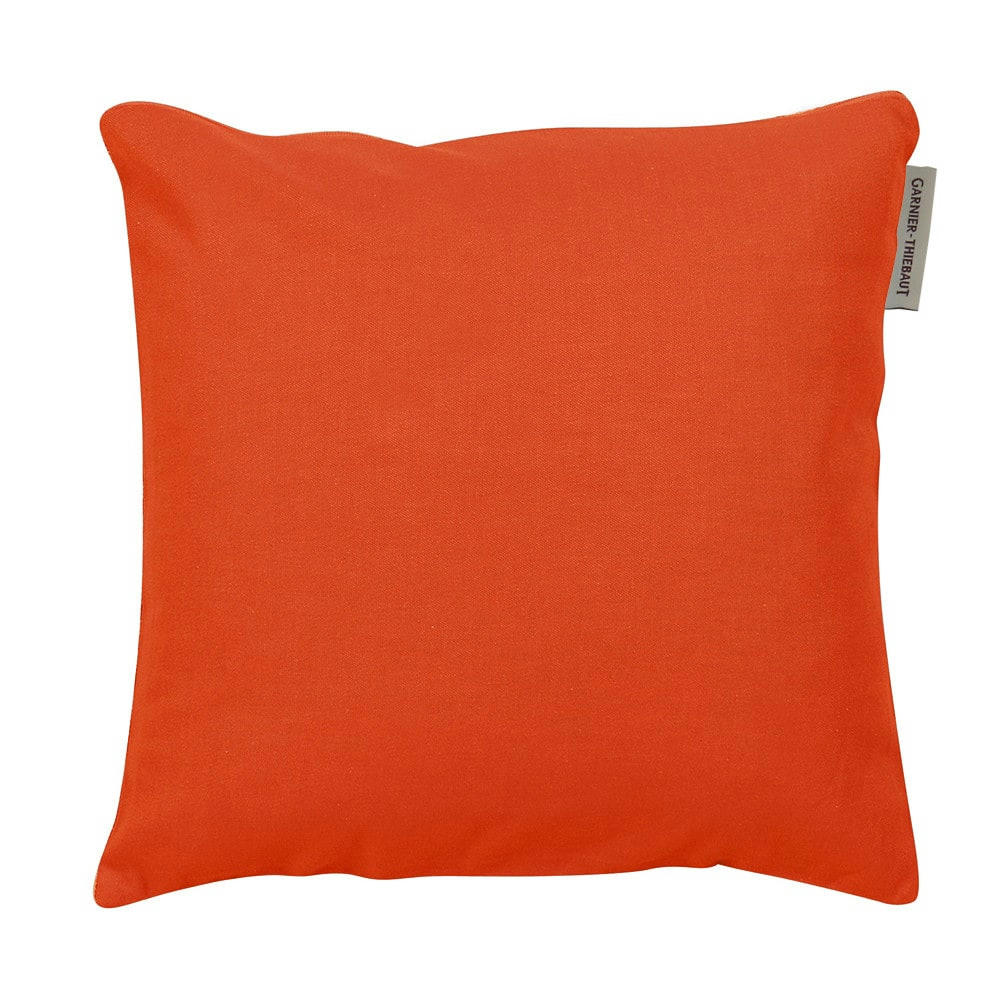 CONFETTIS ABRICOT - Housse de coussin  pur coton orange 40x40
