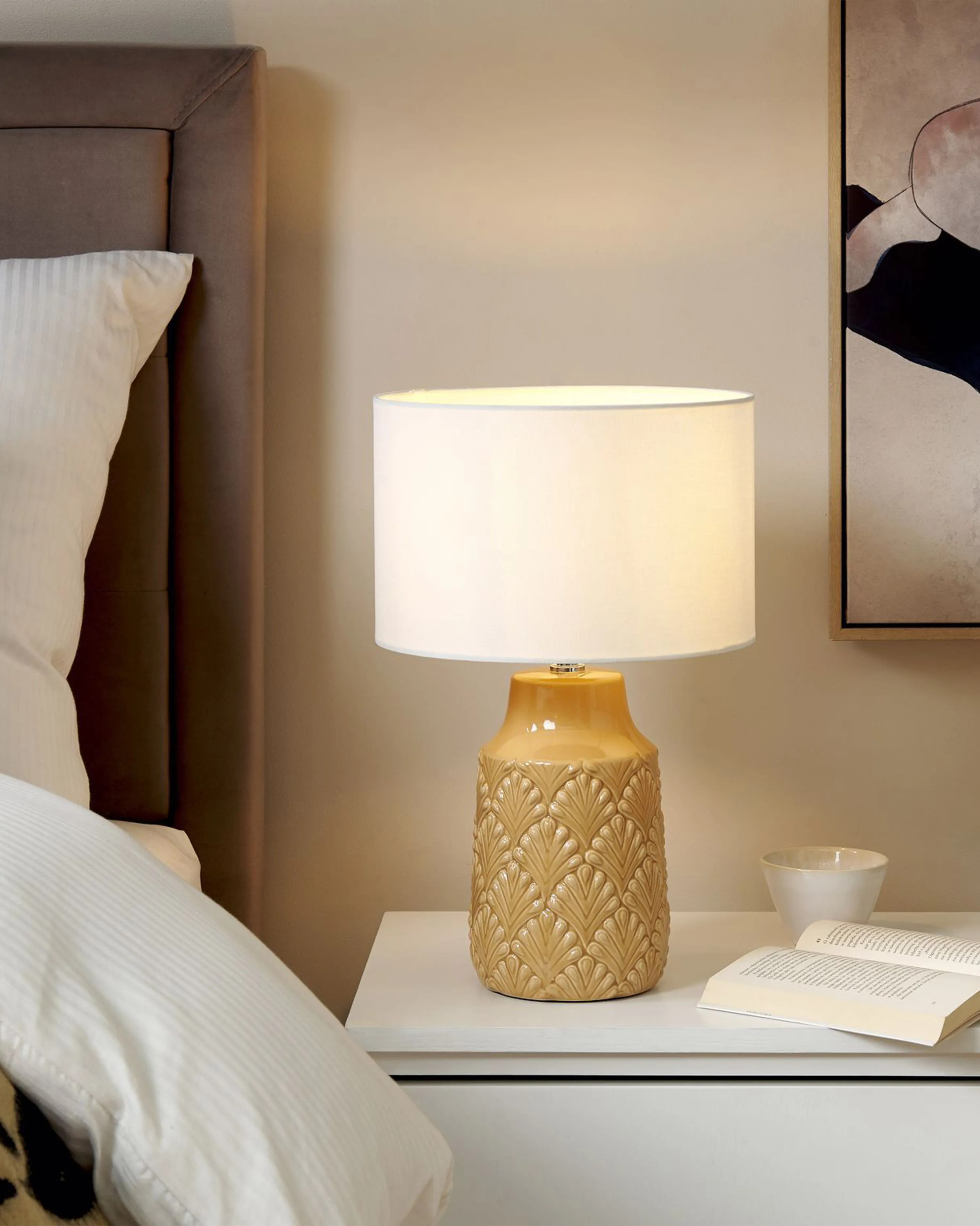 Table Lamp BALAO Ceramic Yellow