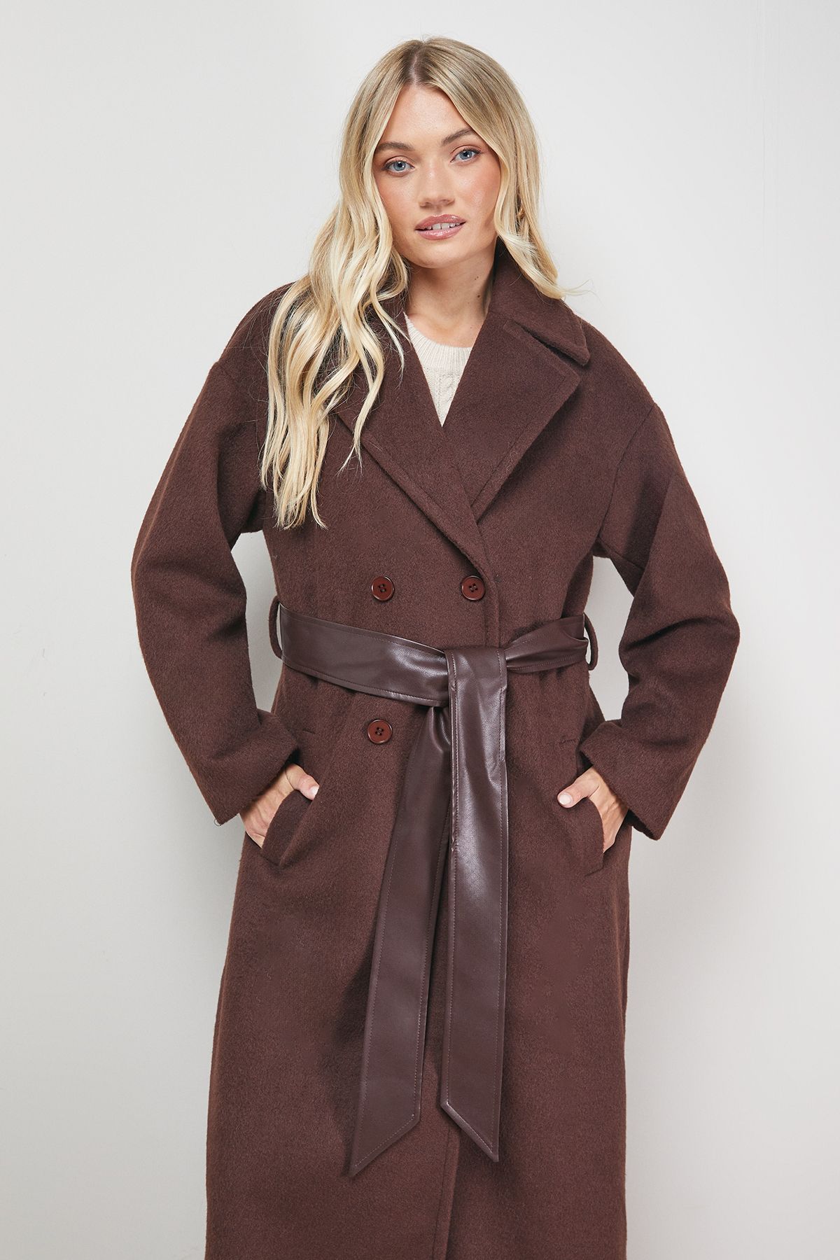 Oasis Relaxed Maxi Belted Coat