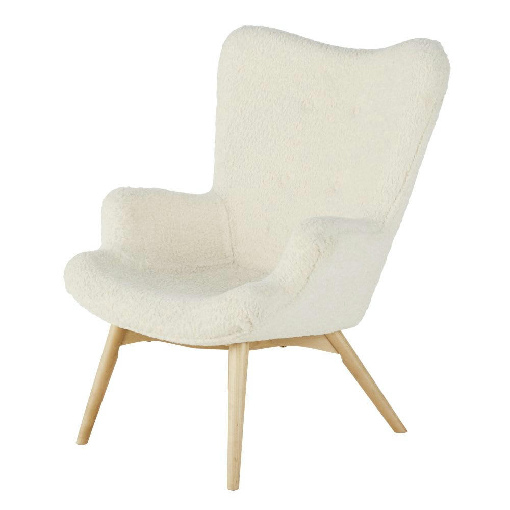 Iceberg - Fauteuil à bouclettes blanches