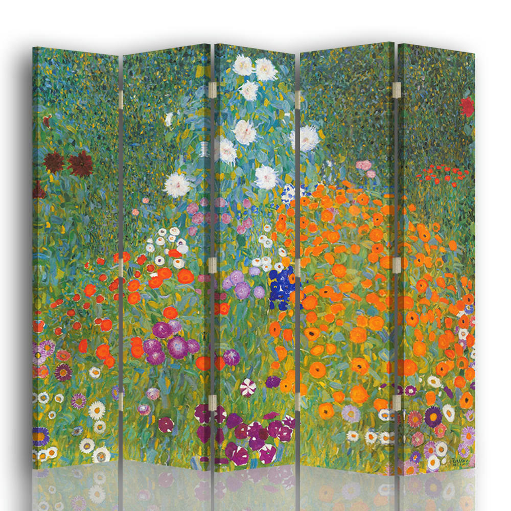 - Paravent Jarden de Fleurs - Gustav Klimt cm 180x170 (5 volets)