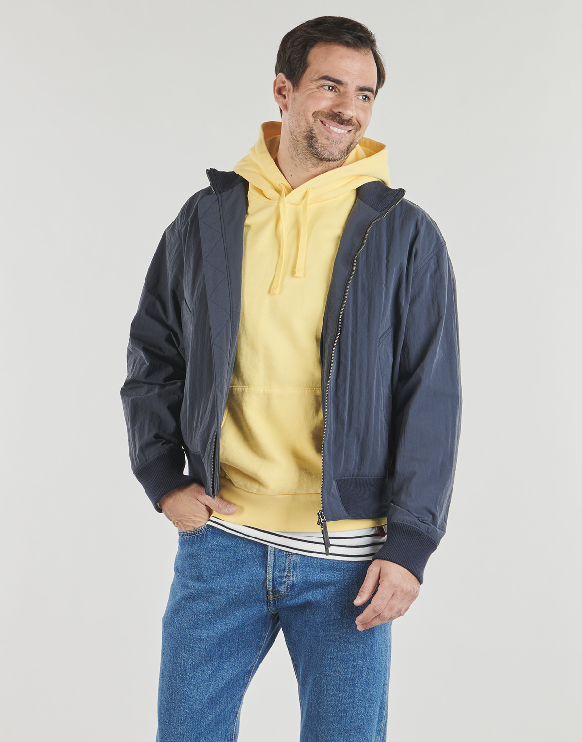 Selected - SLHDYLAN RELAXED BOMBER - Marine