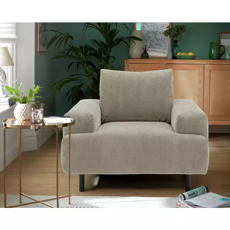 Habitat Julien Fabric Armchair - Beige