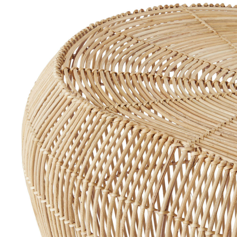 MOLINA - Bout de canapé en rotin marron