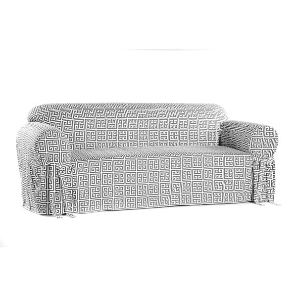 Geo Print Cotton 1-piece Sofa Slipcover