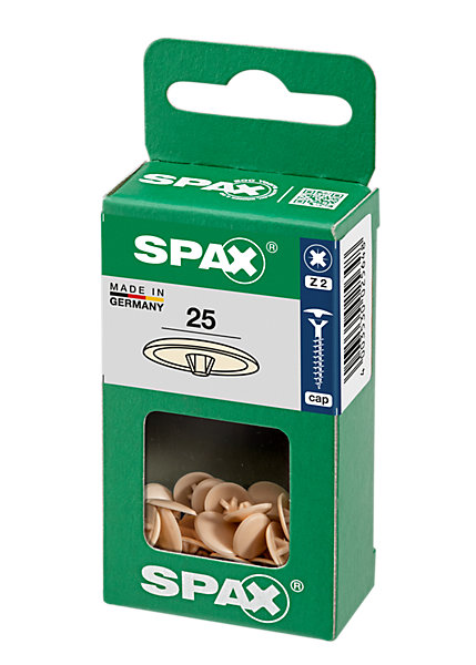 Cache-vis vis Z2 beige ø12 mm - 25 pièces