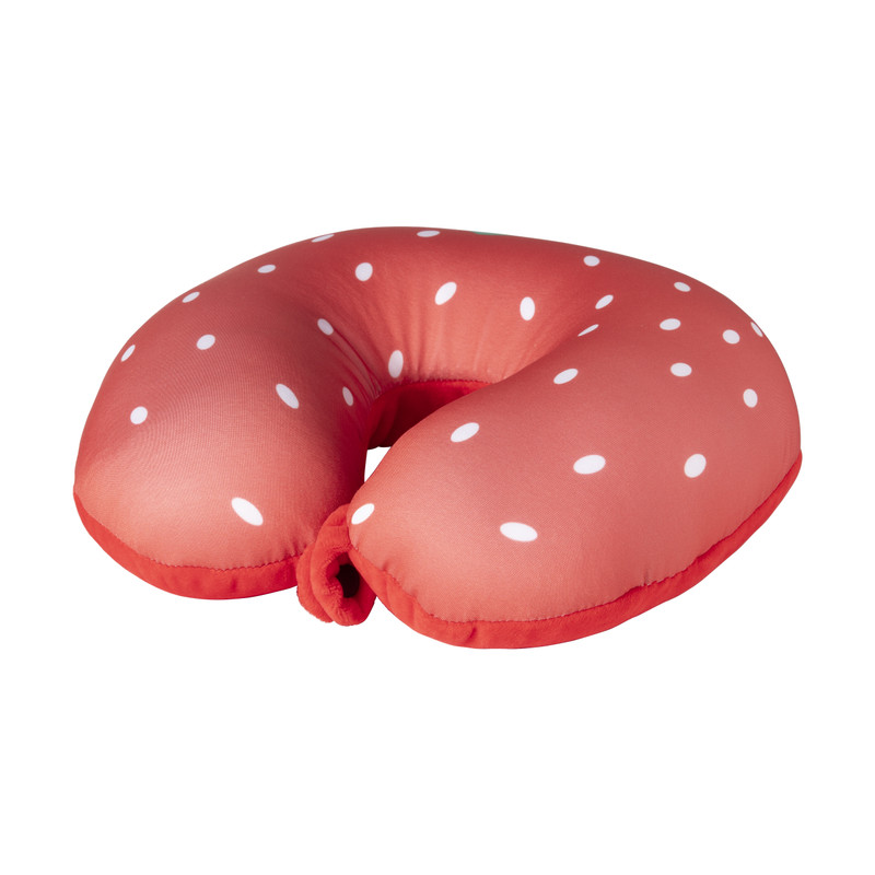 Nekkussen aardbei - rood/groen