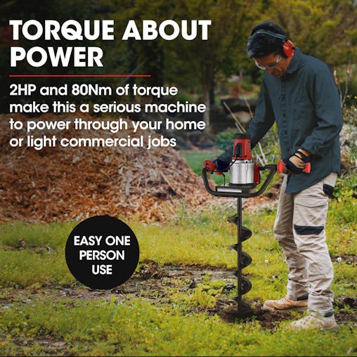 NNEMB 1500W Electric Post Hole Auger Digger