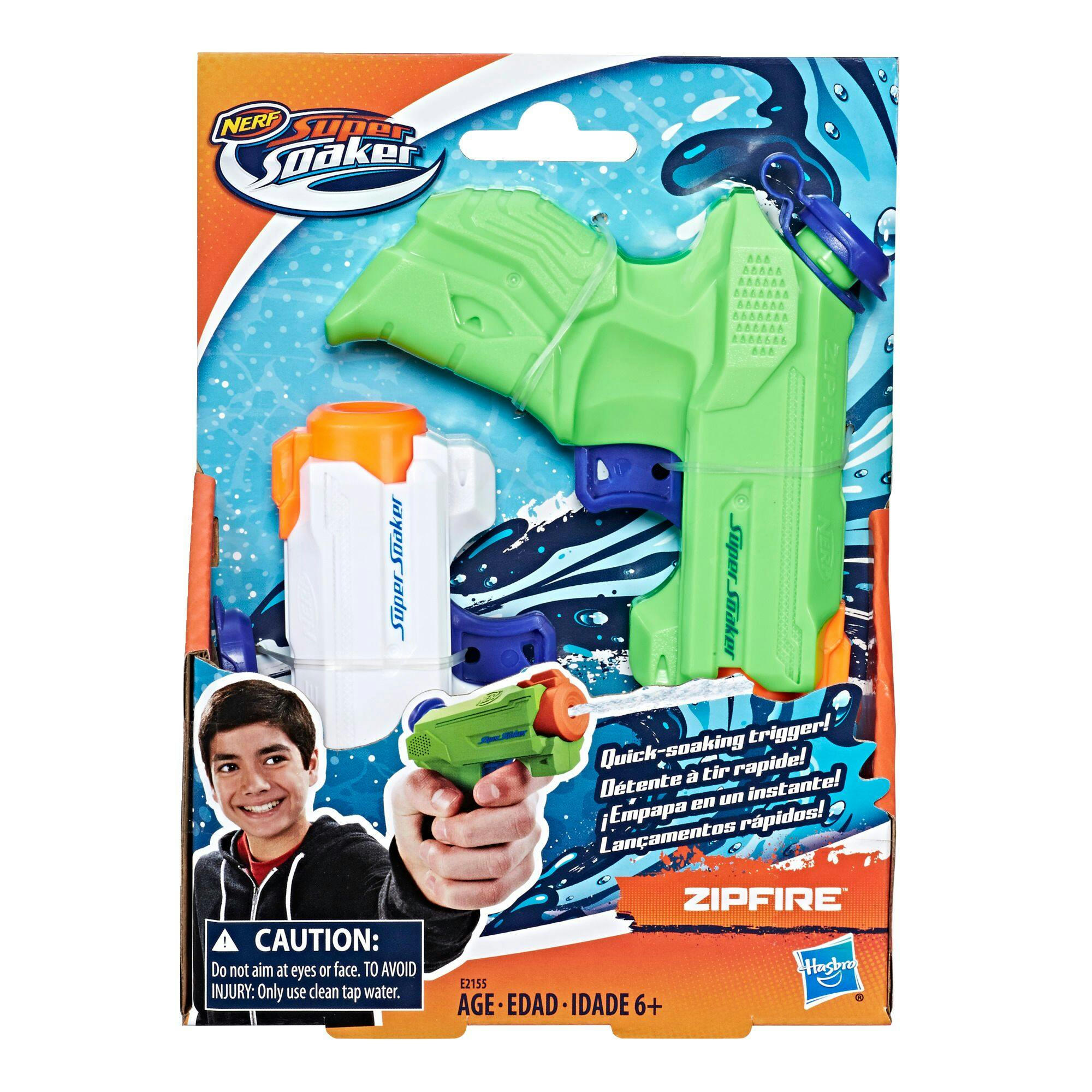 NERF Super Soaker Zip Fire Water Blaster Set, Kids' Outdoor Summer Water Toy, Age 6+, 2-Pk