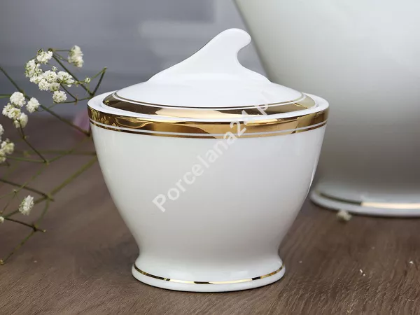 Garnitur do herbaty na 12 osób (40 el.) Bogucice - Cleopatra Gold Plus 1175