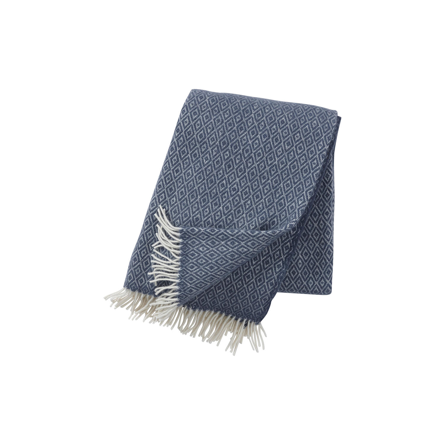 Stella uld plaid, smokey blue