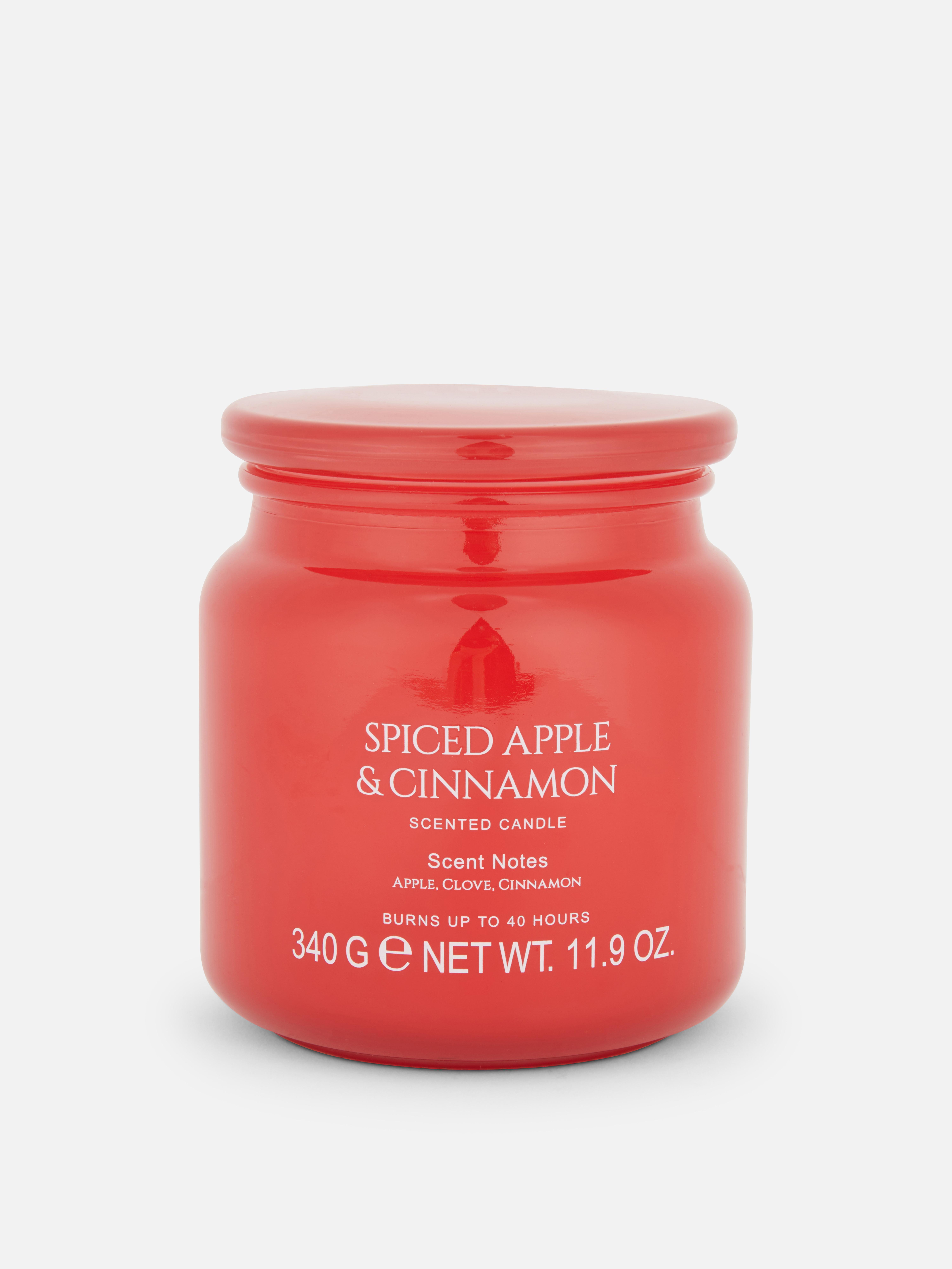 Scented Candle In Frosted Glass Container