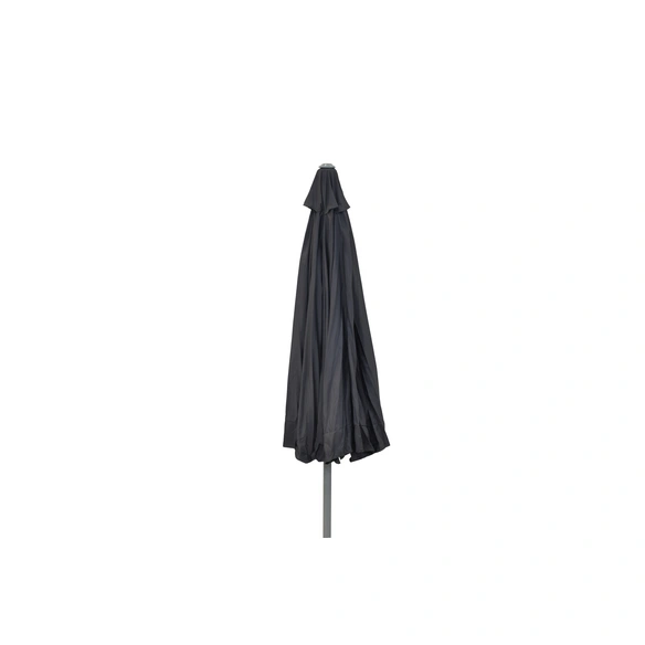 Sonnenschirm, ØxH: 300 x 233 cm, Polyester/Aluminium, grau