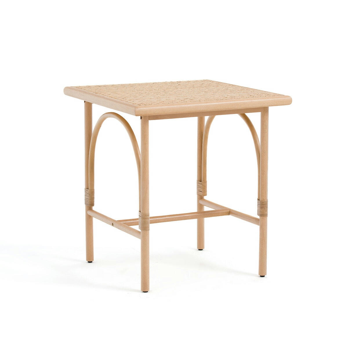 Table de bistrot hévéa et cannage, Medellin