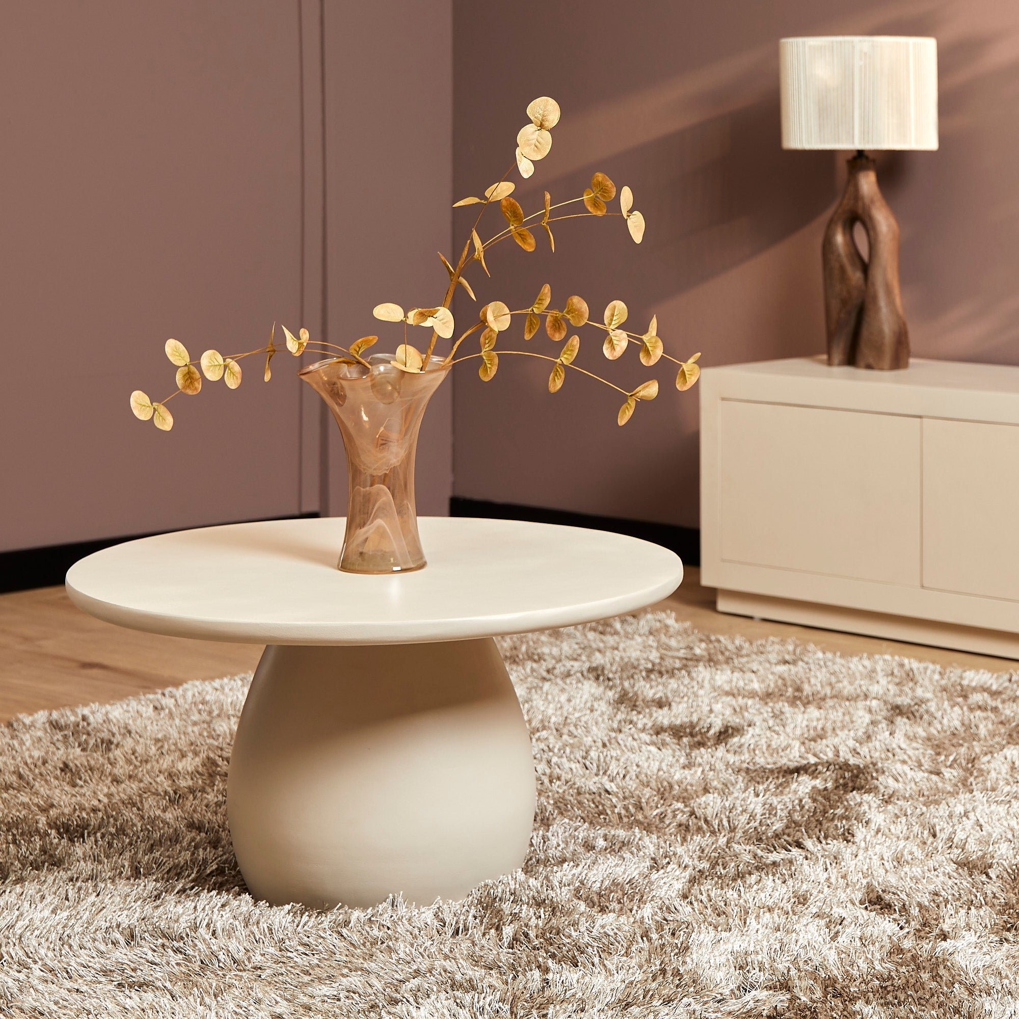 Starfurn salontafel Mosi - wit - 70x70x38cm