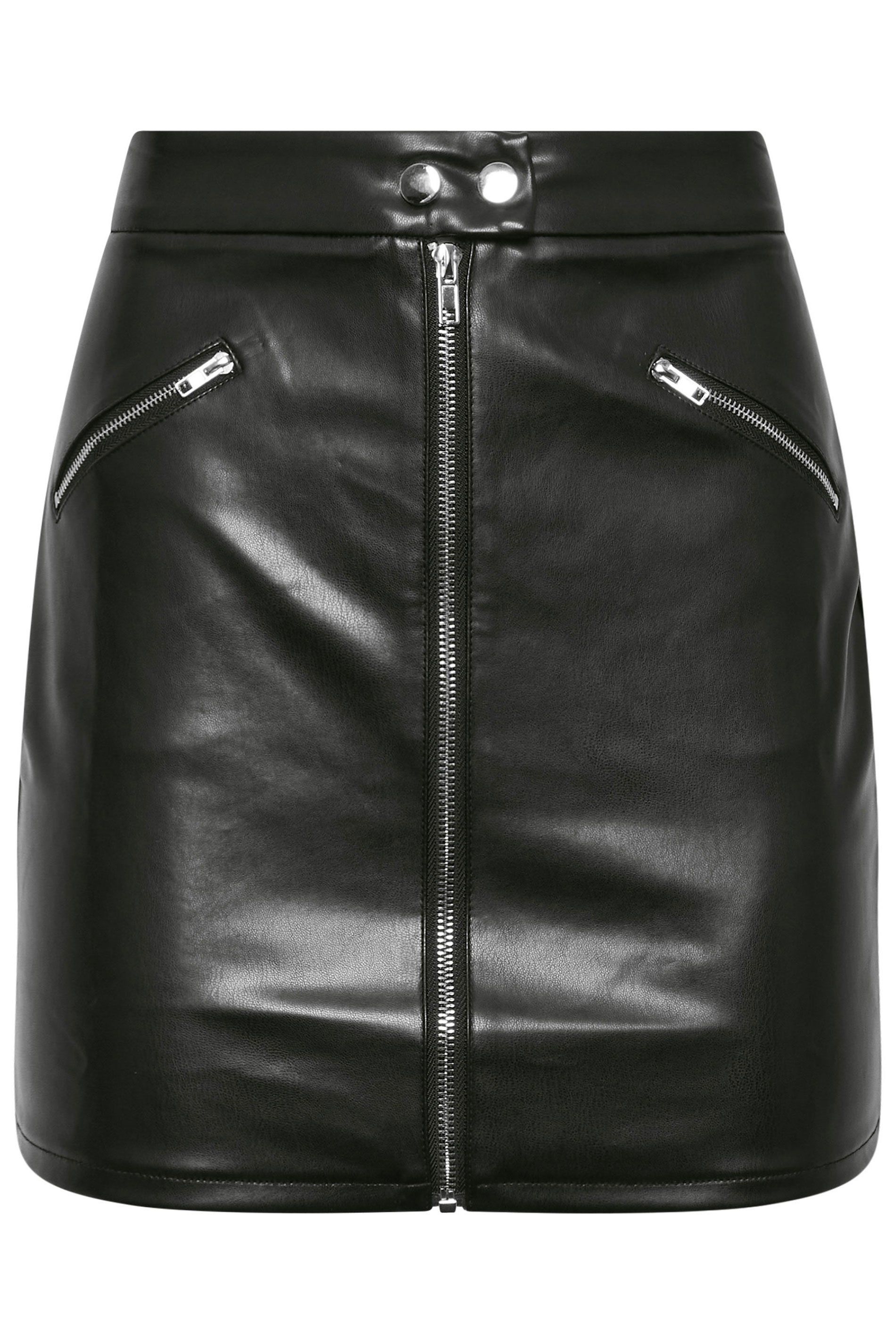 PixieGirl Petite Faux Leather Mini Skirt