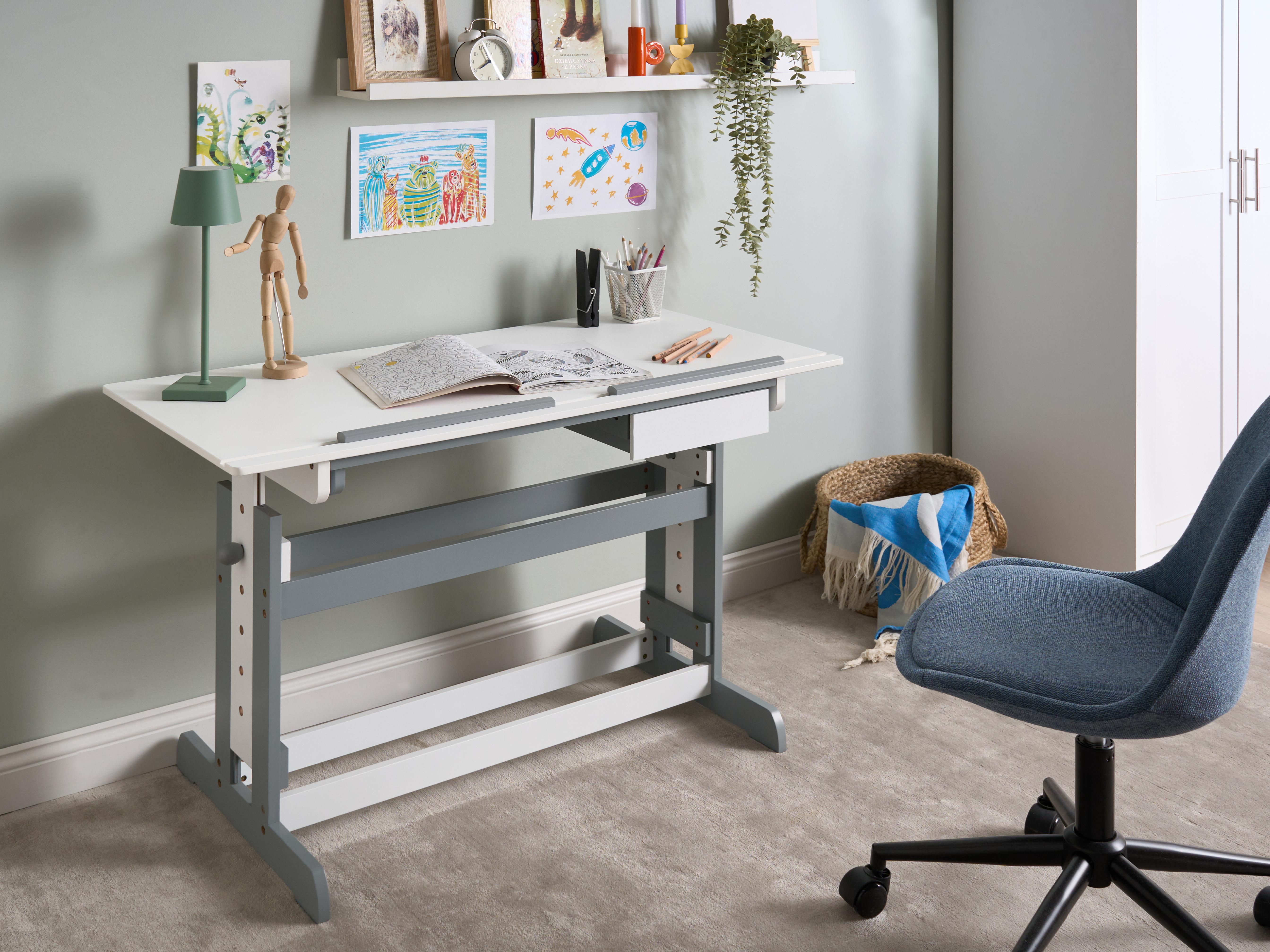Manual Adjustable Standing Desk NANNUP White 110 cm 53 cm