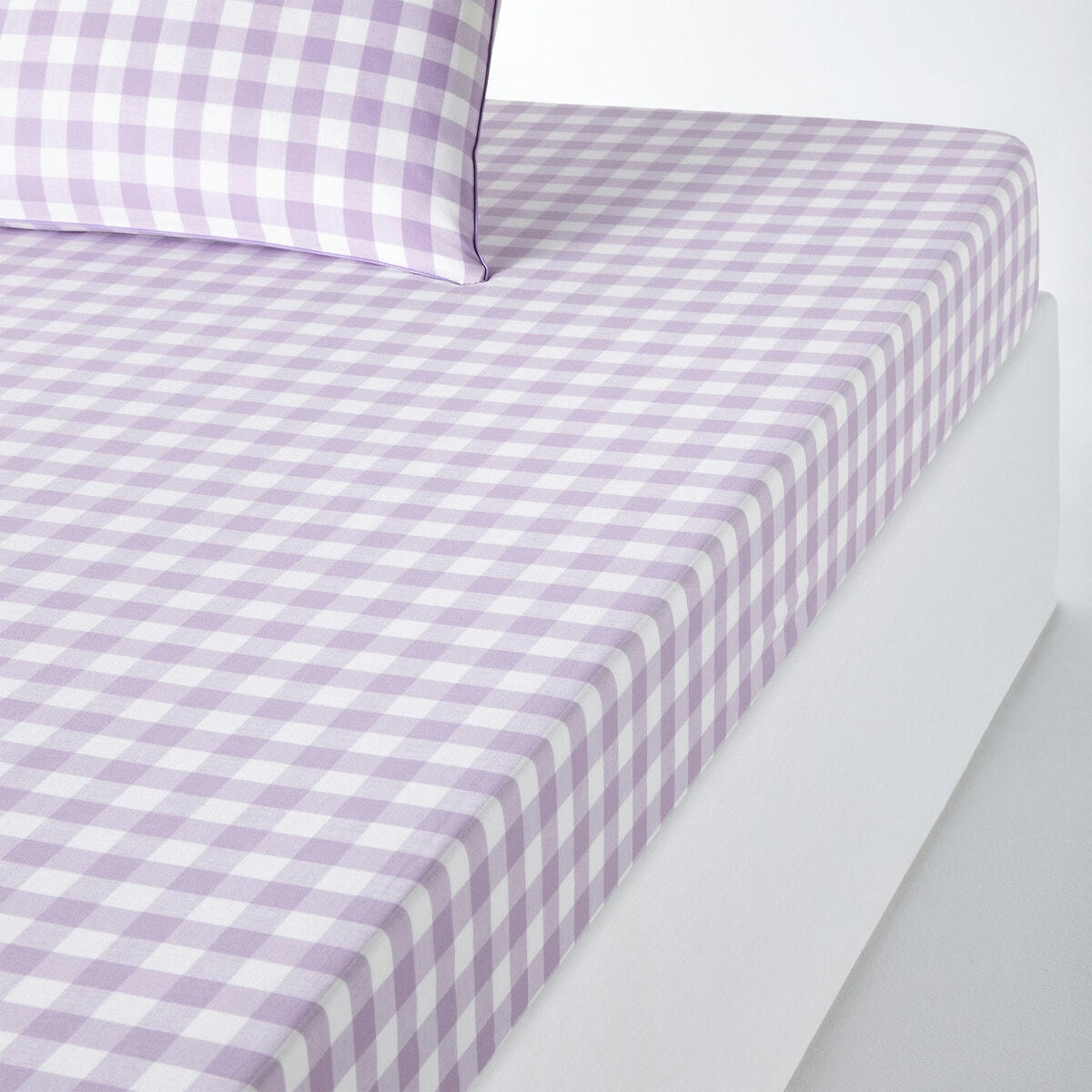 Drap-housse coton bonnet 30 cm, Veldi violet