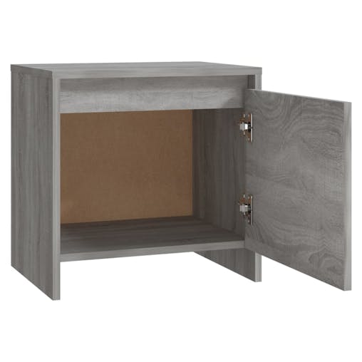 NNEVL Bedside Cabinets 2 pcs Grey Sonoma 45x34x44.5 cm Chipboard