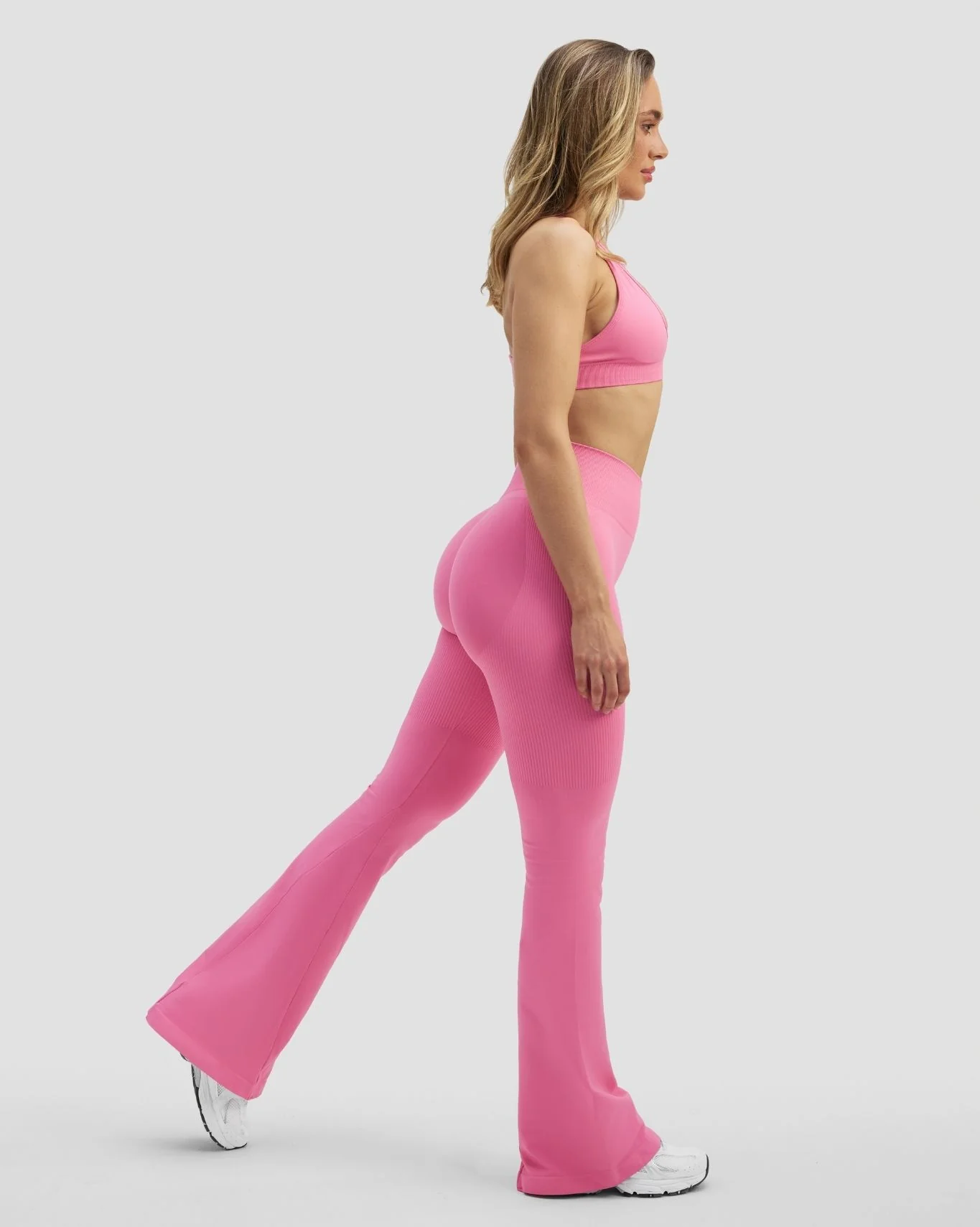 Elevate™ Sculpting High Waist Scrunch Flare | Bubble Pink
