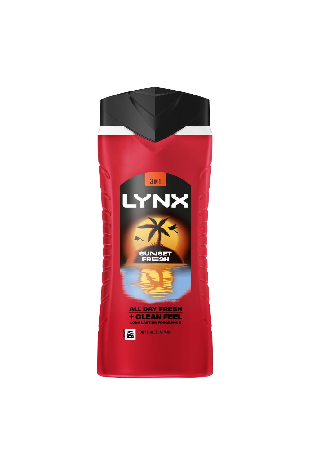 Lynx Men Sunset Fresh 3 in 1 'Body Wash' with Lasting Fragrance 500ml, 6pk