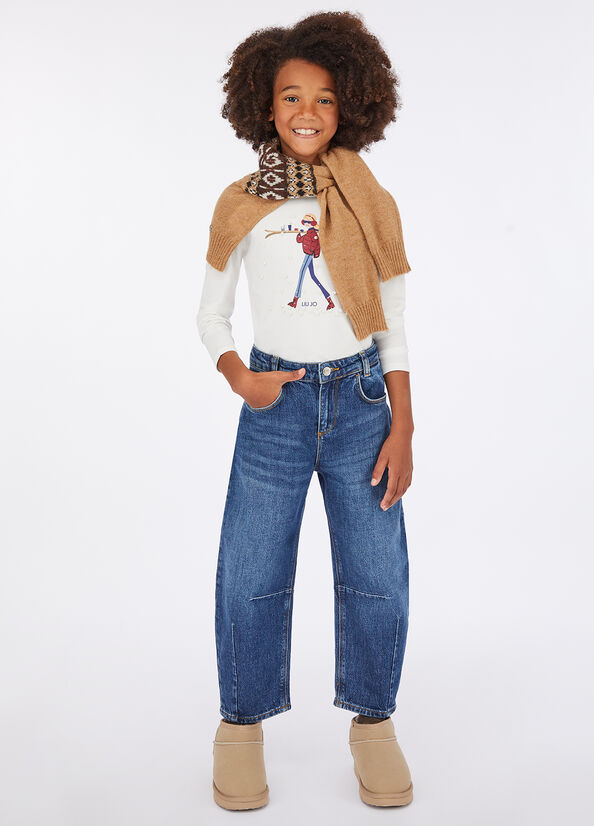 T-shirt in cotone con stampa
