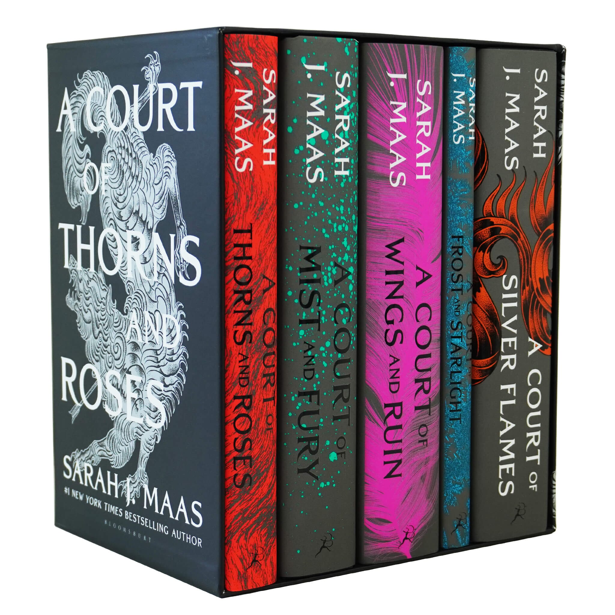 A Court of Thorns and Roses 5 Books Box Set by Sarah J. Maas - Ages 17+ - Hardback