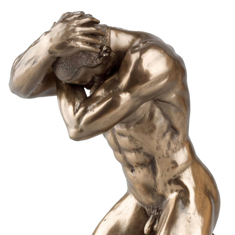 NU - Statuette en résine homme nu H15cm