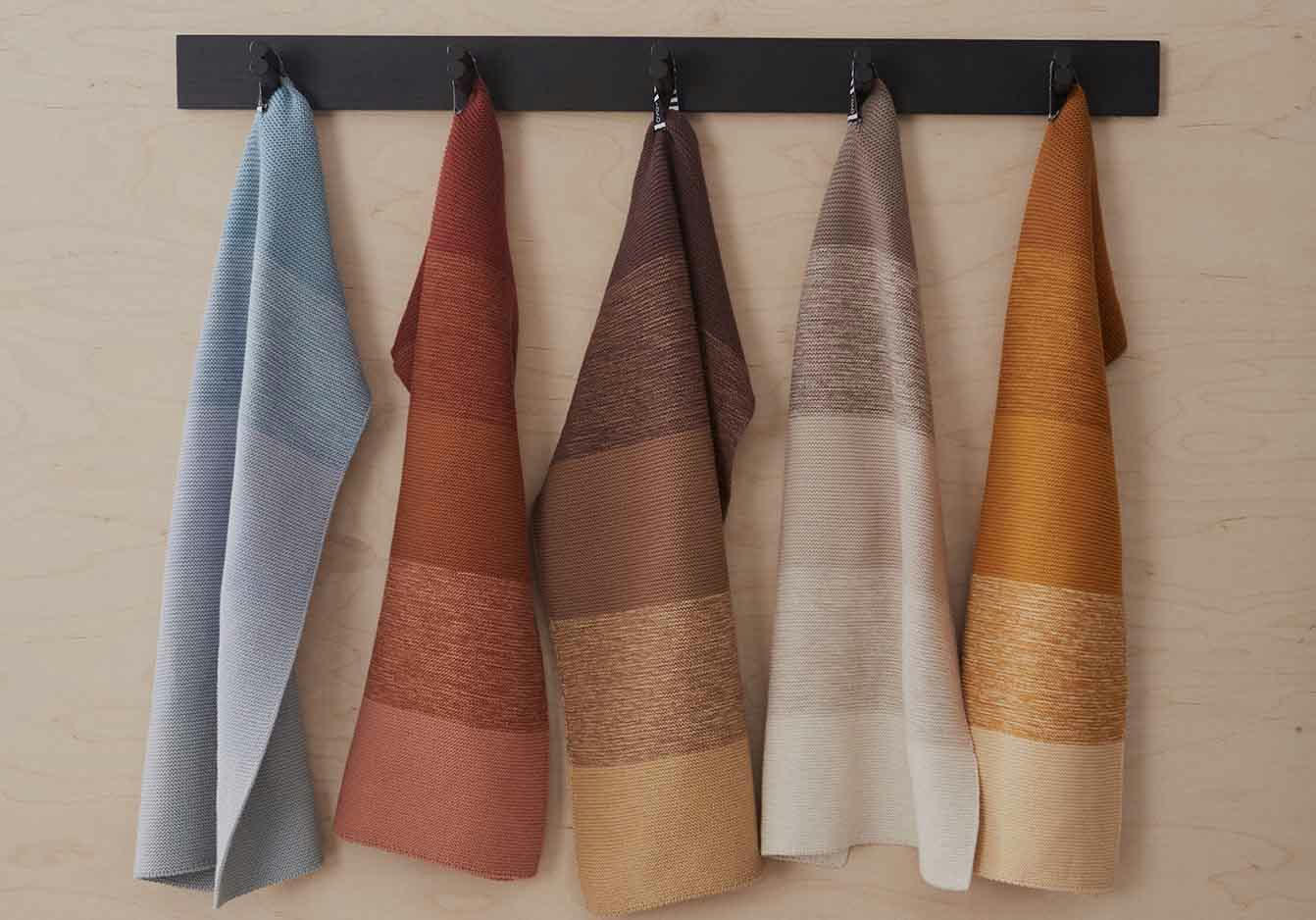 NIJI - Torchon marron en coton organique H58x38cm