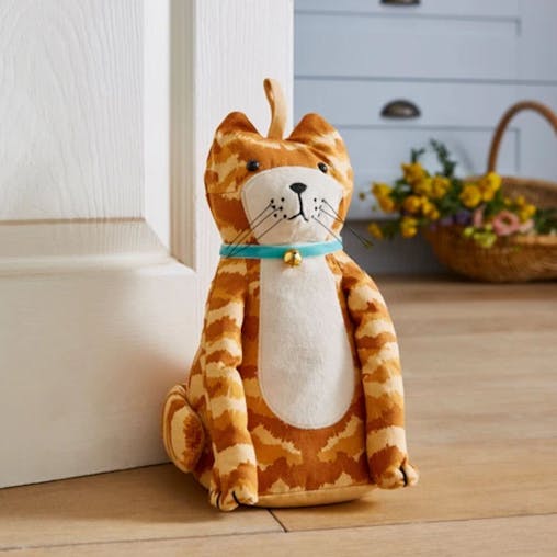 Ulster Weavers Marmalade Cat Shaped Doorstop Orange | 16 x 28 x 14cm