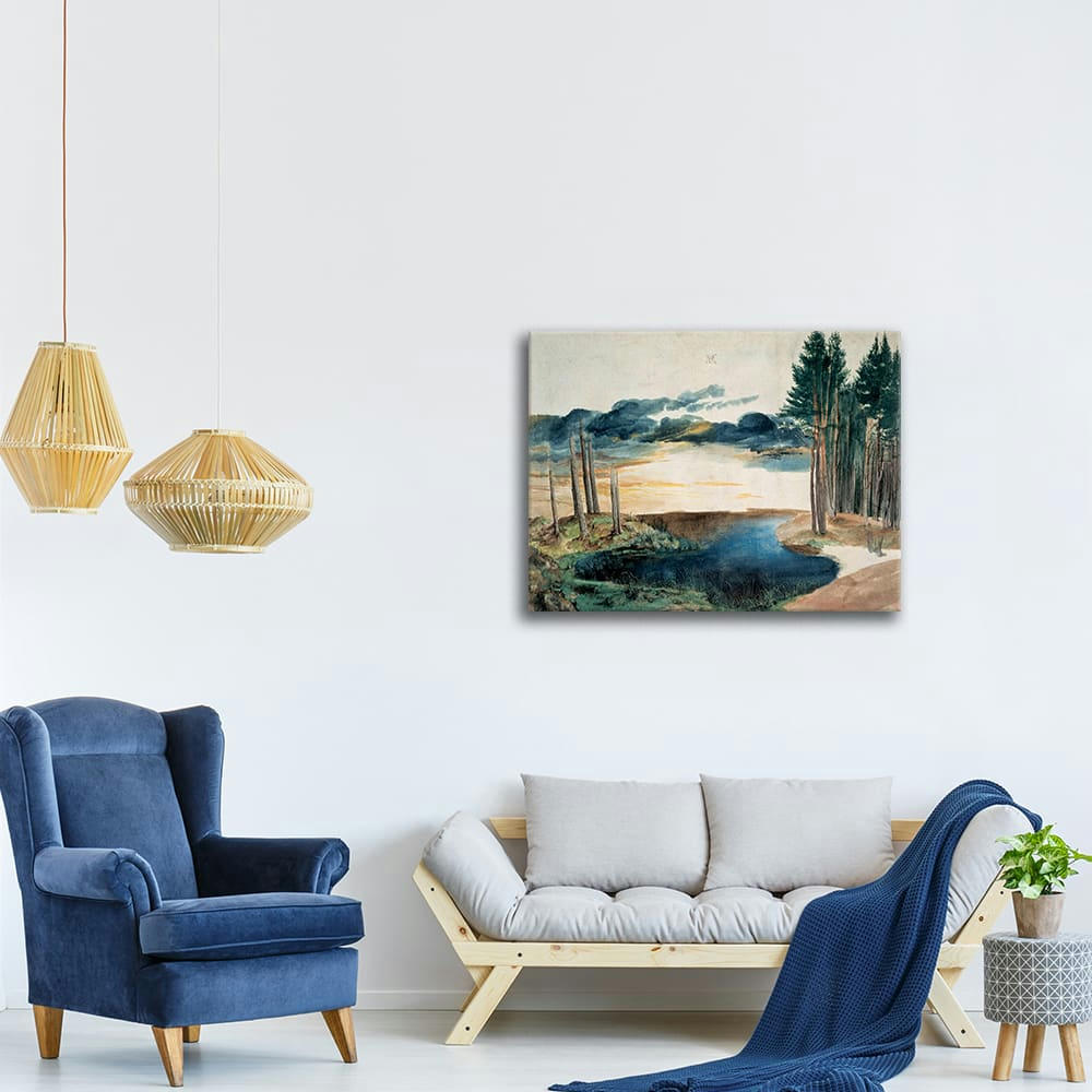 - Tableau Etang dans la Forêt Albrecht Dürer 80x100cm