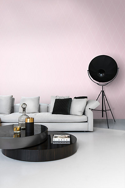 Origin Wallcoverings papier peint à carreaux rose 53 cm x 10.05 m