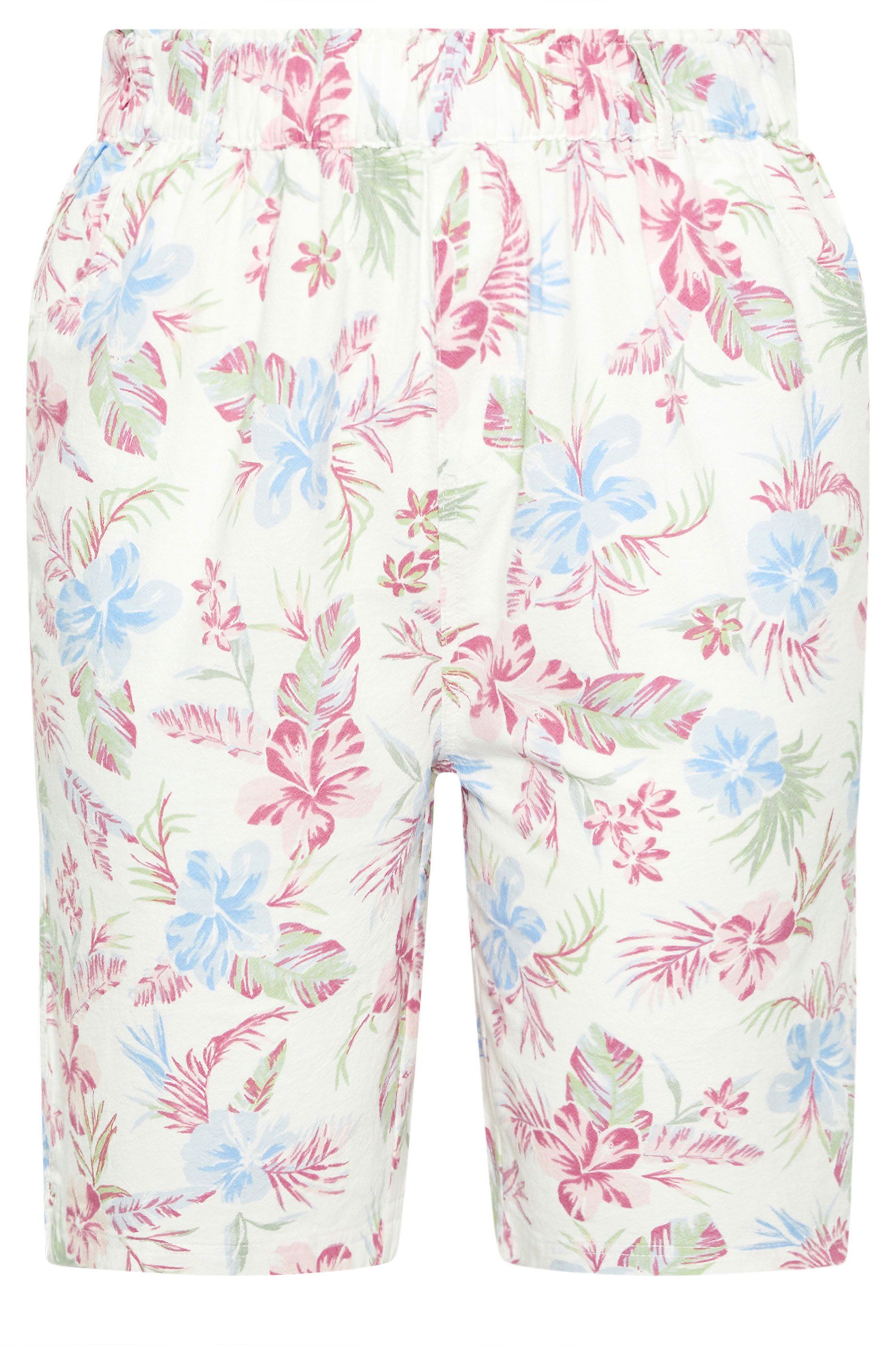 Yours Tropical Cool Cotton Shorts
