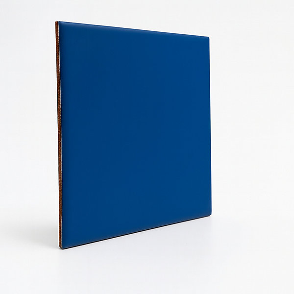 Faïence murale unie bleu saphir satin L.20 x l.20 cm, Monocolor