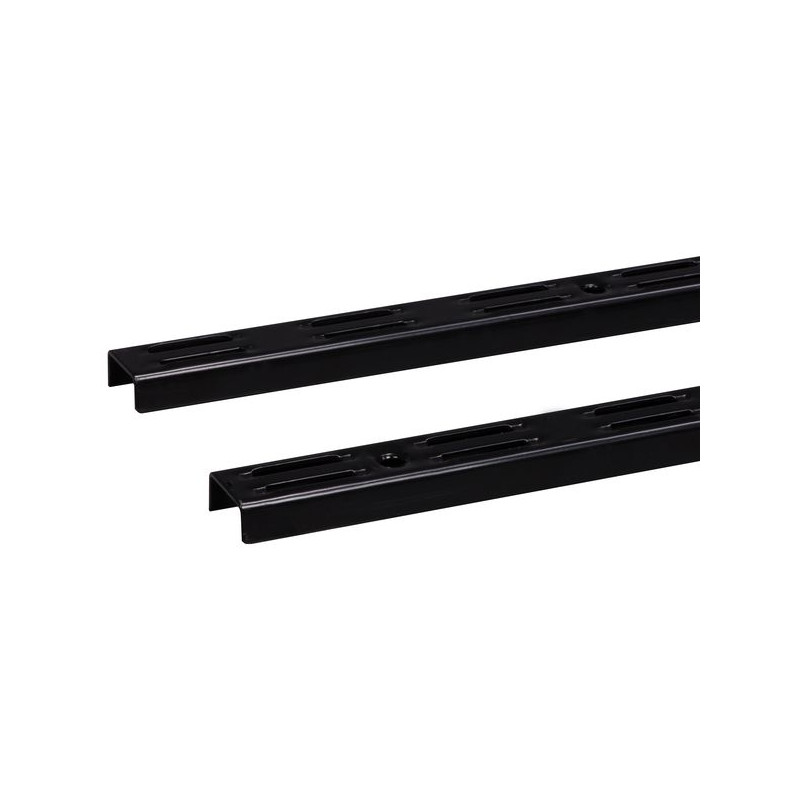 Crémaillère simple Classic 50 noire 50 cm 2 pièces ELEMENT SYSTEM