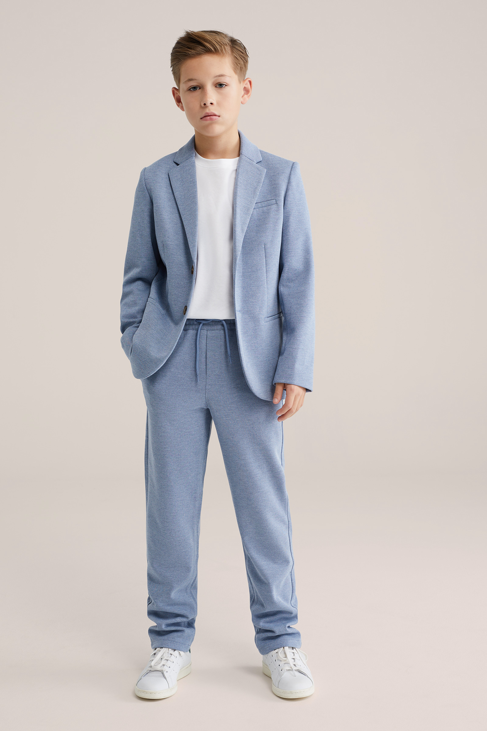 Jongens regular fit broek met stretch