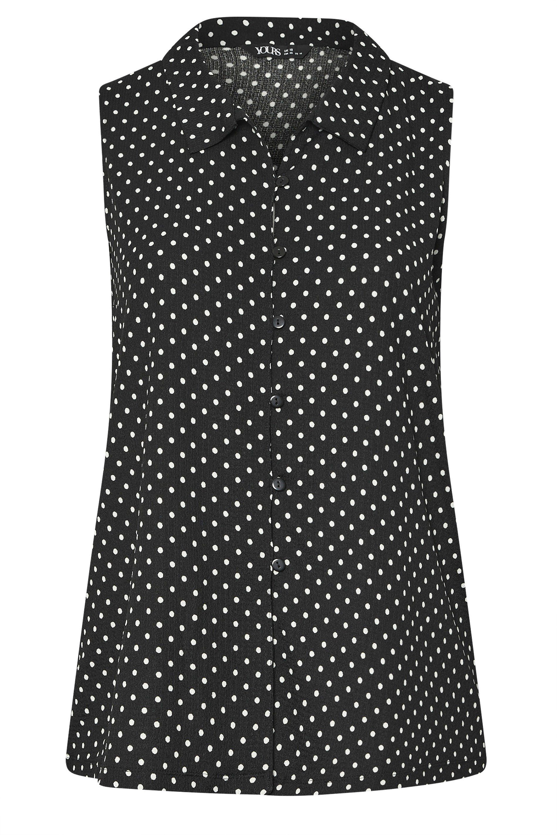 Yours Dot Print Sleeveless Shirt