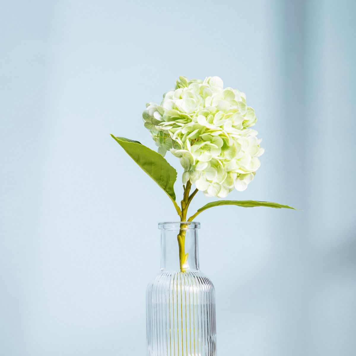 Gałązka sztuczna FORTENS hortensja zielona 49 cm