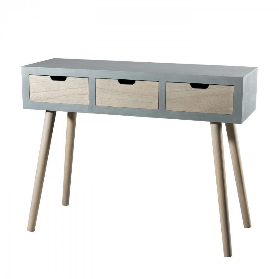 MARTIN - Console 3 tiroirs