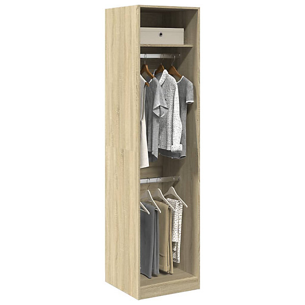 Garde-robe Chêne sonoma 50x50x200 cm Bois d'ingénierie vidaXL
